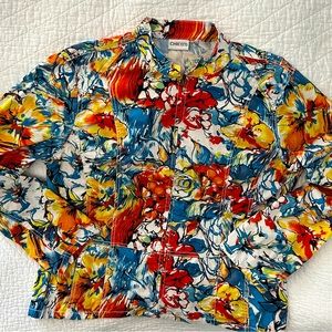 CHICOS multi seasonal cotton jacket. Size 3
